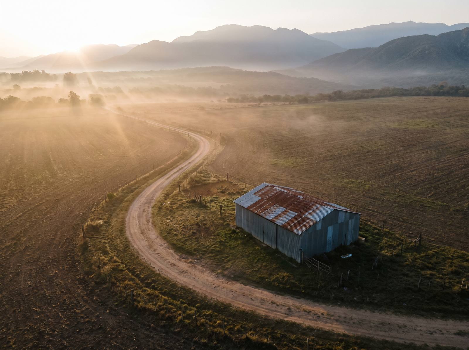 Campo al amanecer